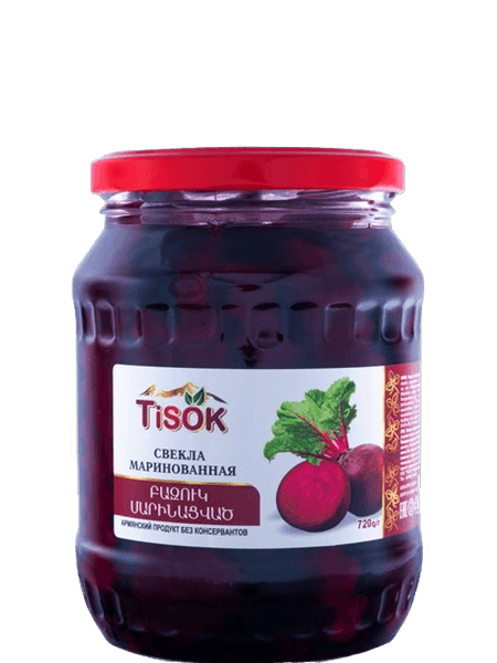 Marinated beetroot, 720 g, Tisok
