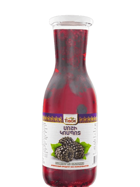 Blackberry compote, 1 L, Tisok