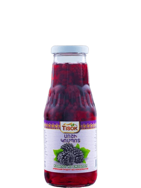 Blackberry compote, 310 ml, Tisok