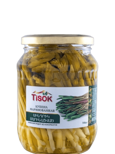 Marinated kupena shoots, 700 g, Tisok