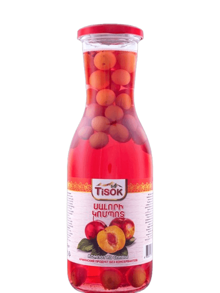 Plum compote, 1 L, Tisok