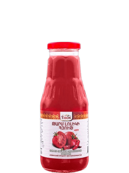 Spicy tomato juice, 310 ml, Tisok