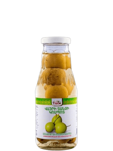 Wild pear compote, 310 ml, Tisok